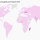 A map of current measles cases.